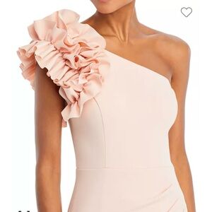 **AQUA Blush Bridesmaid Dress - Size 14**